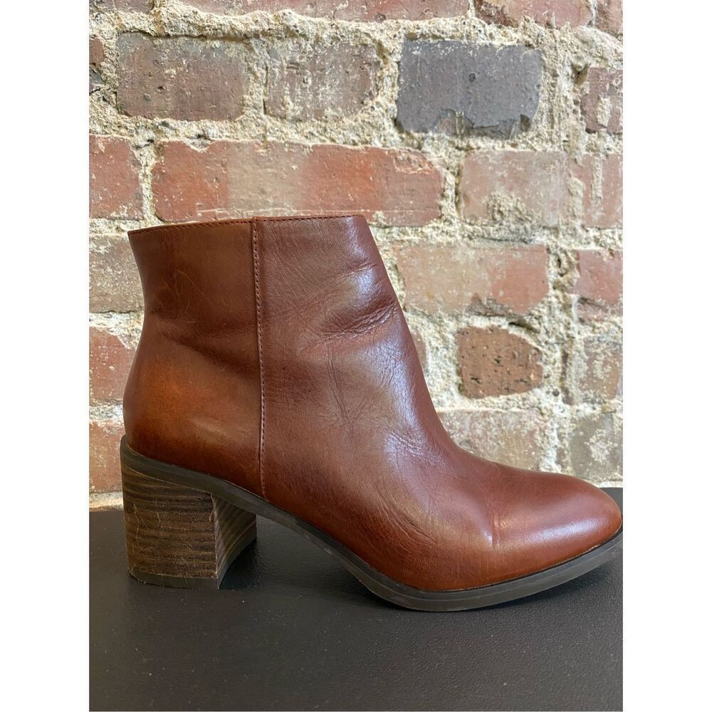 Jizelle Konak Leather Ankle Boots Enzo Angiolini Women’s 5.5m/36 - Picture 1 of 9